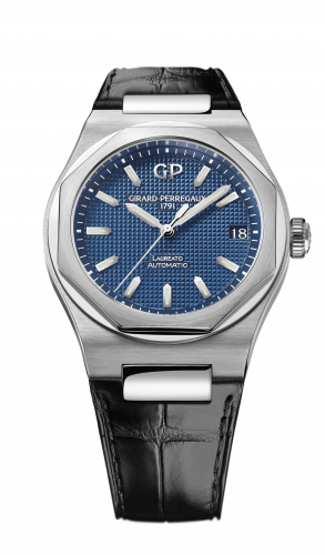 Girard-Perregaux Laureato 42 Automatic Stainless Steel / Blue / Alligator 81010-11-431-BB6A
