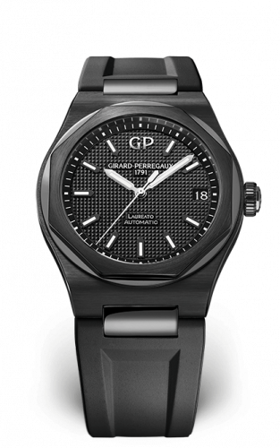 Girard-Perregaux Laureato 42 Automatic Ceramic / Black / Rubber 81010-32-631-FK6A