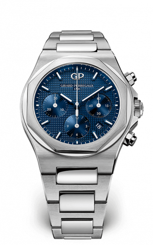 Girard-Perregaux Laureato 42 Chronograph Stainless Steel / Blue / Bracelet 81020-11-431-11A