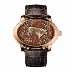 Vacheron Constantin Metiers d'Art The Legend of the Chinese Zodiac Year of the Pig Pink Gold 86073/000R-B429