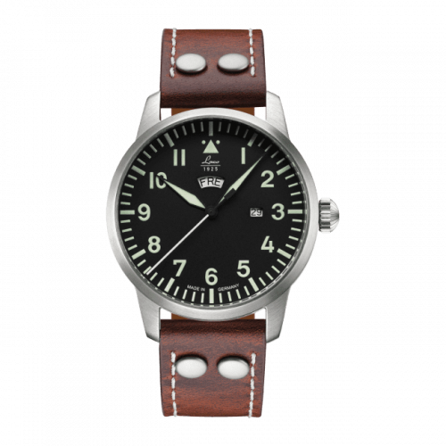 Laco Pilot Watch Basic Genf Stainless Steel / Black 861807