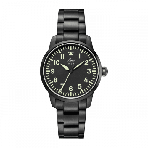 Laco Pilot Watch Basic Stockholm Stainless Steel / Black 861888