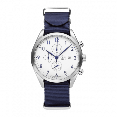 Laco Chronographs Helgoland / Stainless Steel / White 861989