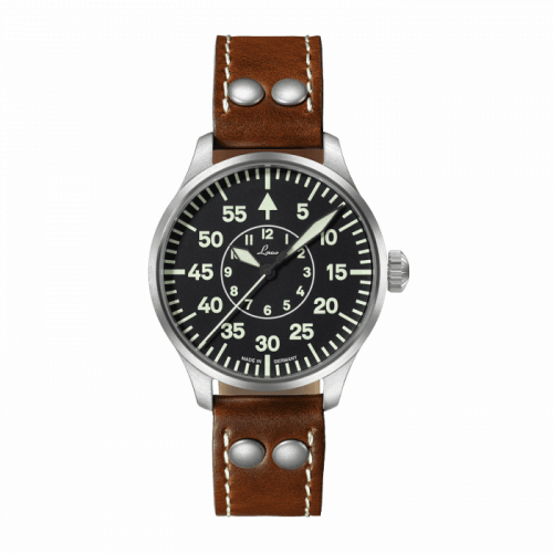 Laco Pilot Watch Basic Aachen Stainless Steel / Black 861990