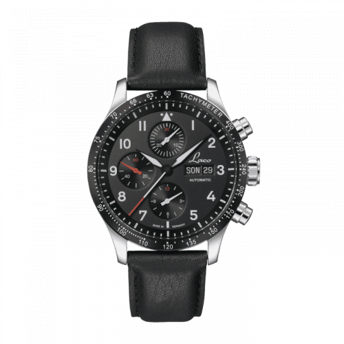 Laco Chronographs Hockenheim / Stainless Steel / Black 862089