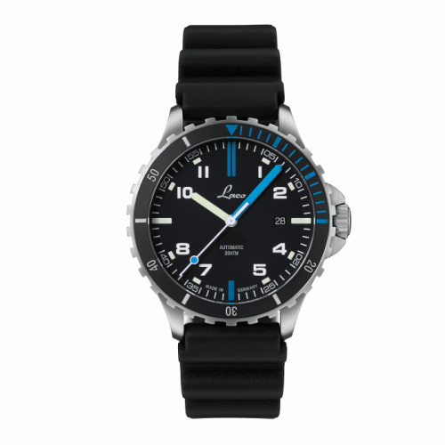 Laco Squad Watch Atlantik / Stainless steel / Black 862108