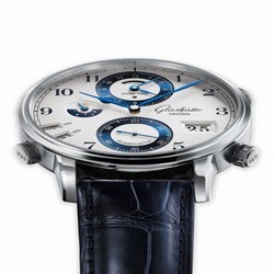 Glashutte Original Senator Cosmopolite Stainless Steel / China SKP / Alligator / Folding 1-89-02-02-02-50