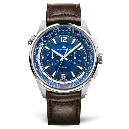 Jaeger-LeCoultre Polaris Chronograph WT Titanium / Blue / Calf 905T480