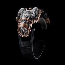 MB&F Horological Machine N9 HM9 Sapphire Vision Red Gold / Black 91.SRL.BL