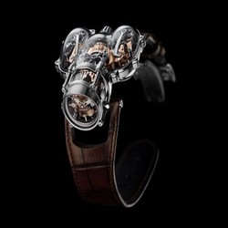 MB&F Horological Machine N9 HM9 Sapphire Vision White Gold / Red Gold 91.SWL.RG