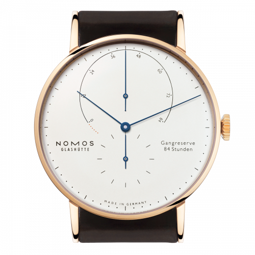 Nomos Glashutte Lambda Rosegold Blue Hands 932