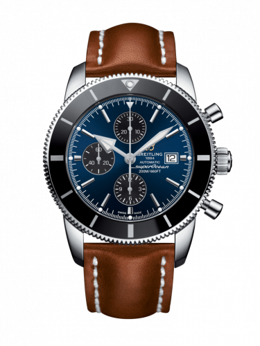 Breitling Superocean Heritage II 46 Chronograph Stainless Steel / Black / Blue / Calf / Folding A1331212/C968/440X/A20D.1