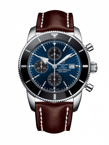 Breitling Superocean Heritage II 46 Chronograph Stainless Steel / Black / Blue / Calf / Folding A1331212/C968/444X/A20D.1