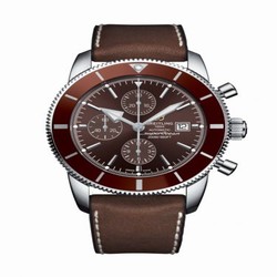 Breitling Superocean Heritage II 46 Chronograph Stainless Steel / Bronze / Bronze / Leather Rubber A1331233/Q616/295S/A20D.2