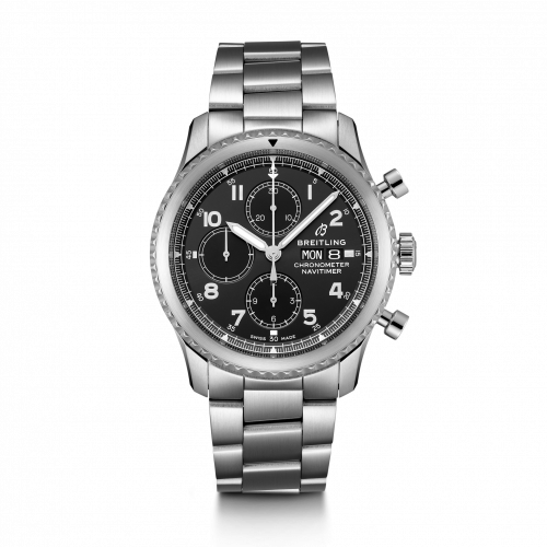 Breitling Navitimer 8 Chronograph 43 Stainless Steel / Black / Bracelet A13314101B1A1