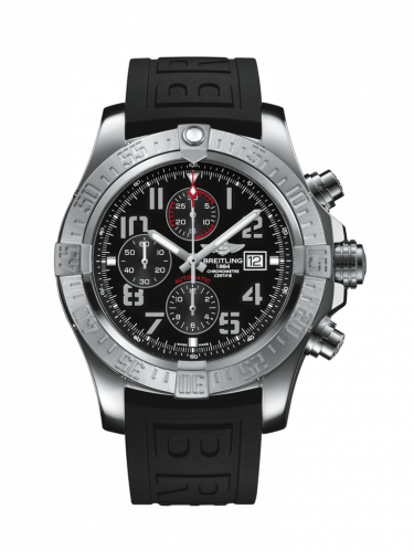 Breitling Super Avenger II Stainless Steel / Volcano Black / Rubber / Folding A1337111/BC28/155S/A20D.2