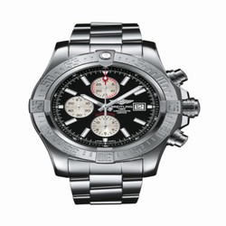 Breitling Super Avenger II Stainless Steel / Volcano Black / Bracelet A13371111B1A1