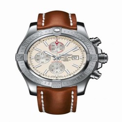 Breitling Super Avenger II Stainless Steel / Stratus Silver / Calf / Pin A1337111/G779/439X/A20BA.1