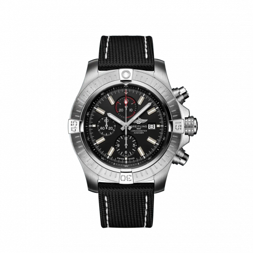 Breitling Avenger Chronograph 48 Stainless Steel / Black / Military / Folding A13375101B1X2