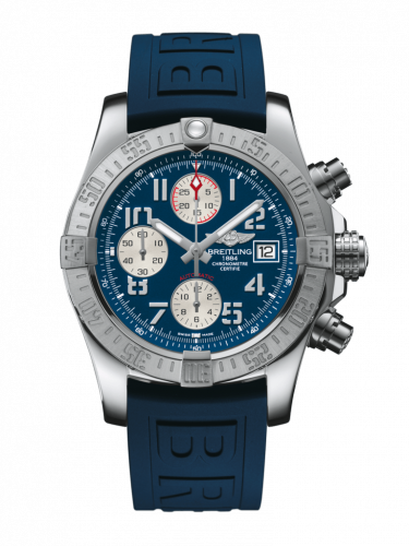 Breitling Avenger II Stainless Steel / Mariner Blue / Rubber / Folding A13381111C1S1