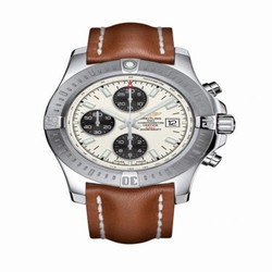 Breitling Colt Chronograph Automatic Stainless Steel / Stratus Silver / Calf / Pin A1338811/G804/433X/A20BA.1