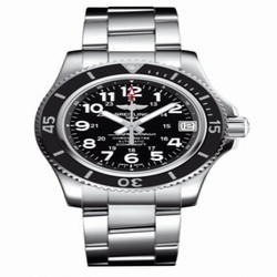 Breitling Superocean II 36 Black / Bracelet A17312C9/BD91/179A