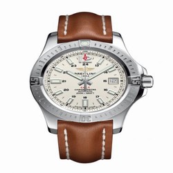 Breitling Colt 41 Automatic Stratus Silver / Calf A1731311.G820.425X