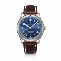 Breitling Navitimer 8 Automatic 41 Stainless Steel / Blue / Brown Calf A17314101C1X1
