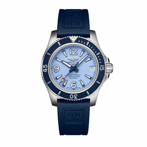 Breitling Superocean 36 Stainless Steel / Blue / Rubber / Pin A17316D81C1S1