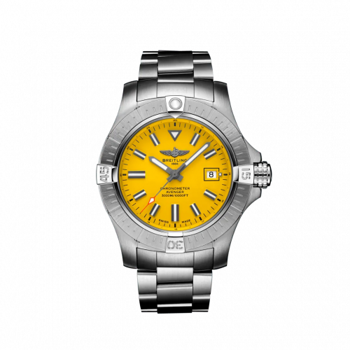 Breitling Avenger Automatic 45 Seawolf Stainless Steel / Yellow / Bracelet A17319101I1A1