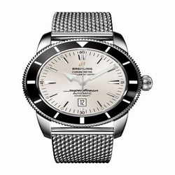 Breitling Superocean Heritage 46 Stainless Steel / Black / Stratus Silver / Milanese A1732024.G642.152A