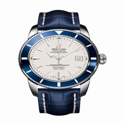 Breitling Superocean Heritage 42 Stainless Steel / Blue / Stratus Silver / Croco A1732116.G717.731P