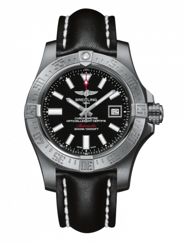 Breitling Avenger II Seawolf Stainless Steel / Volcano Black / Calf / Pin A1733110/BC30/435X/A20BASA.1