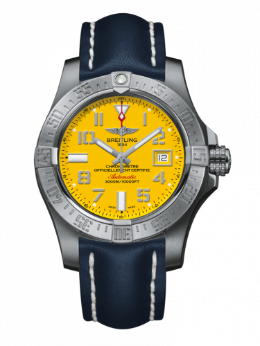 Breitling Avenger II Seawolf Stainless Steel / Cobra Yellow / Calf / Folding A1733110/I519/112X/A20DSA.1