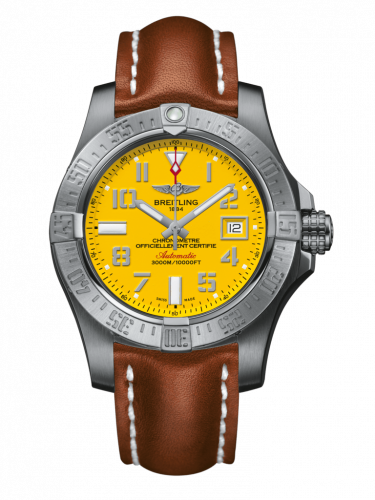 Breitling Avenger II Seawolf Stainless Steel / Cobra Yellow / Calf / Folding A1733110/I519/434X/A20DSA.1