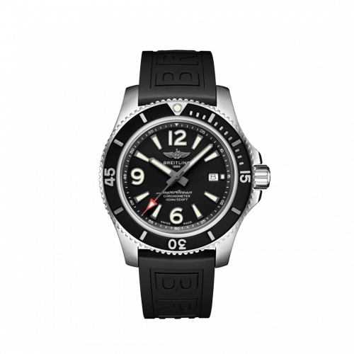 Breitling Superocean 44 Stainless Steel / Black / Rubber / Folding A17367D71B1S2