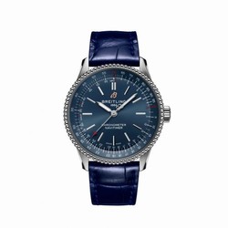 Breitling Navitimer 1 35 Automatic Stainless Steel / Blue / Croco / Pin A17395161C1P1