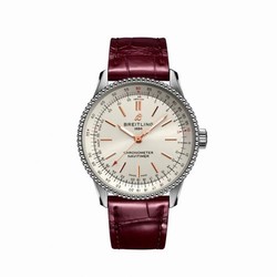 Breitling Navitimer 1 35 Automatic Stainless Steel / Silver / Croco / Folding A17395F41G1P2