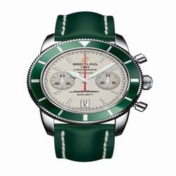 Breitling Superocean Heritage 44 Chronograph Stainless Steel / Green / Silver / Calf A2337036.G753.189X
