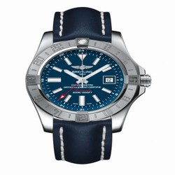 Breitling Avenger II GMT Stainless Steel / Mariner Blue / Calf / Folding A3239011/C872/112X/A20D.1