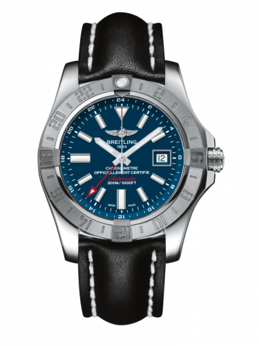 Breitling Avenger II GMT Stainless Steel / Mariner Blue / Calf / Pin A3239011/C872/435X/A20BA.1