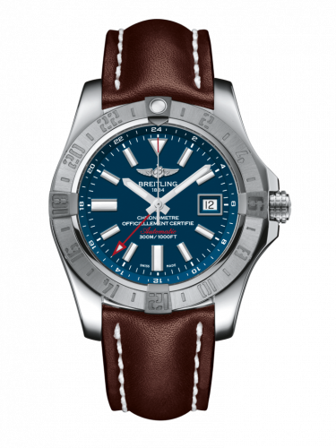 Breitling Avenger II GMT Stainless Steel / Mariner Blue / Calf / Pin A3239011/C872/437X/A20BA.1