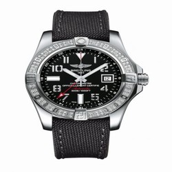 Breitling Avenger II GMT Stainless Steel / Diamond / Volcano Black / Military A3239053.BC34.109W