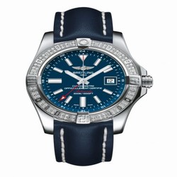Breitling Avenger II GMT Stainless Steel / Diamond / Mariner Blue / Calf A3239053.C872.105X