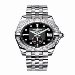 Breitling Galactic 36 Automatic Stainless Steel / Diamond / Volcano Black Diamond / Bracelet A3733053/BD02/376A