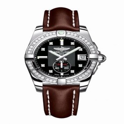 Breitling Galactic 36 Automatic Stainless Steel / Diamond / Volcano Black Diamond / Calf A3733053/BD02/416X/A16BA.1