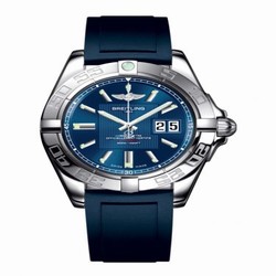 Breitling Galactic 41 Stainless Steel / Metallica Blue / Rubber A49350L2.C806.138S