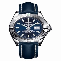 Breitling Galactic 41 Stainless Steel / Horizon Blue / Calf A49350L2.C929.113X