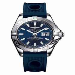 Breitling Galactic 41 Stainless Steel / Horizon Blue / Rubber A49350L2.C929.203S