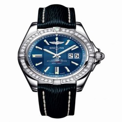Breitling Galactic 41 Stainless Steel / Diamond / Metallica Blue / Sahara A49350LA.C806.220X
